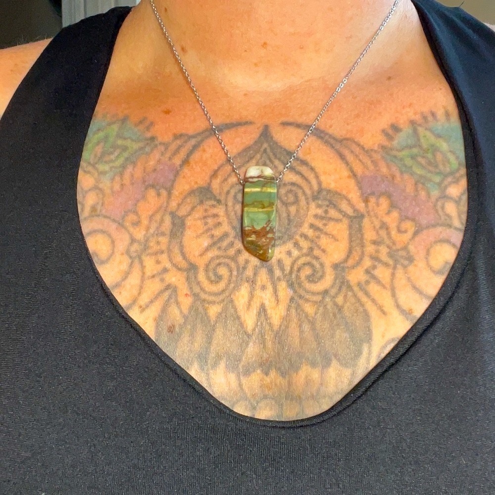 Jasper Necklace Natural Crystal Healing Strength